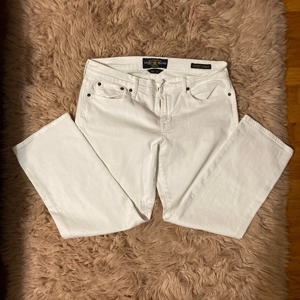 Lucky brand, crop jeans